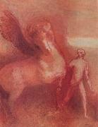 Odilon Redon Pegasus oil painting